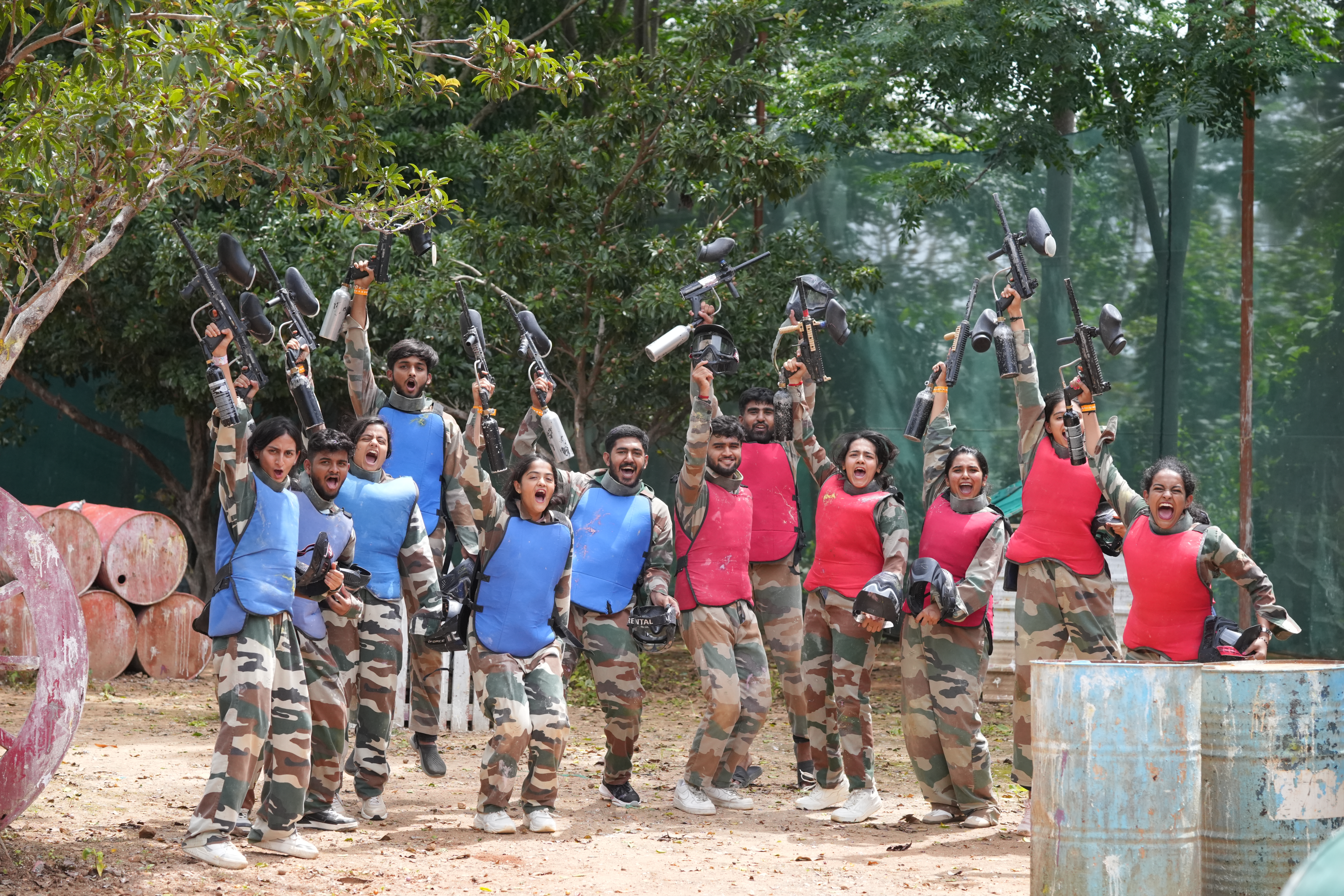Family outdoor games area at Suggee Resort Bangalore